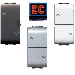DOPPIO PULSANTE INTERBLOCCATO comp. LIVING LIGHT INTERNATIONAL MYLIFE ELETTROCANALI