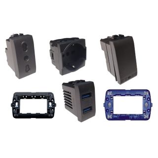 COMPATIBILI LIVING INTERNATIONAL LIGHT BTICINO NERO COMPATIBILE