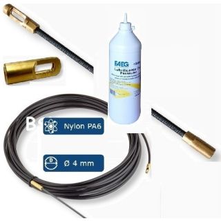 SONDA PASSACAVO NYLON GEL LUBRIFICANTE TERMINALE TESTA OCCHIELLO LIQUIDO