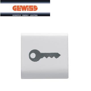 TASTO INTERCAMBIABILE CHIAVE GEWISS CHORUS BIANCO GW10543