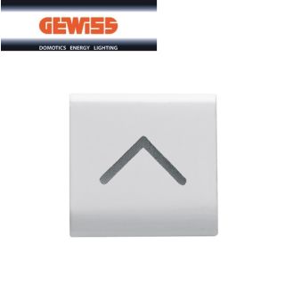 TASTO INTERCAMBIABILE FRECCIA VERTICALE GEWISS CHORUS BIANCO GW10545