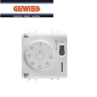 TERMOSTATO 2 MODULI GEWISS CHORUS BIANCO GW10705