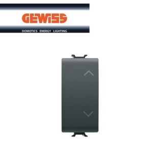 COMMUTATORE 2P 10AX SU-GIU' GEWISS CHORUS NERO GW12122