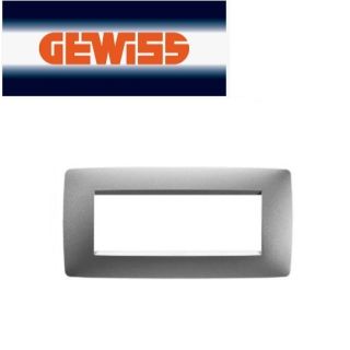 PLACCA ONE 6 POSTI GEWISS CHORUS GW16106VT TITANIO
