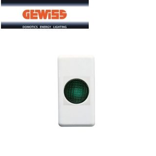 SPIA DI SEGNALAZIONE VERDE GEWISS SYSTEM WHITE GW20604