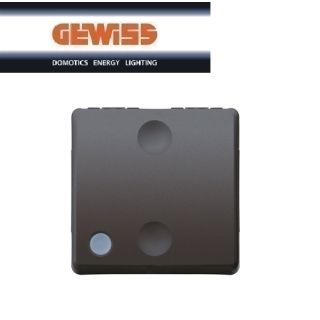 INVERTITORE TASTO LARGO GEWISS 1P 16AX SYSTEM BLACK GW21580