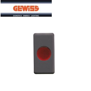 SPIA DI SEGNALAZIONE SINGOLA ROSSO GEWISS SYSTEM BLACK GW21603
