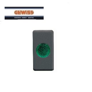 SPIA SEGNALAZIONE VERDE GEWISS SYSTEM BLACK GW21604