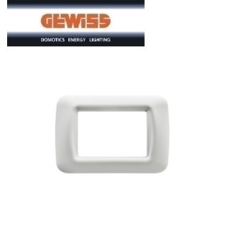 PLACCA 3 POSTI GEWISS TOP SYSTEM GW22503 BIANCO