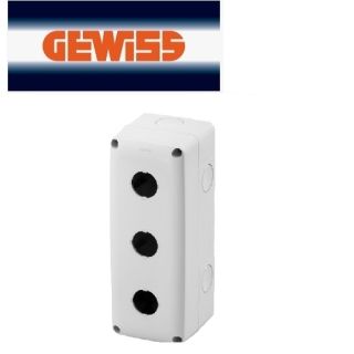 CONTENITORE VUOTO 3 POSTI PER PULSANTI IP66 GEWISS GW27103