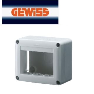 SCATOLA PORTAPPARECCHI SYSTEM 3 POSTI BIANCO GEWISS GW27615