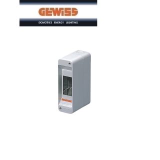 CENTRALINO GEWISS PROTETTO SENZA PORTA 2 MODULI IP40 GW40022