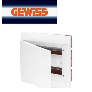 CENTRALINO 12 MODULI DA INCASSO IP40 GEWISS GW40289TB BIANCO