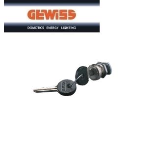 SERRATURA DI SICUREZZA CON CHIAVE PER CENTRALINI 40CDKE GEWISS GW40422