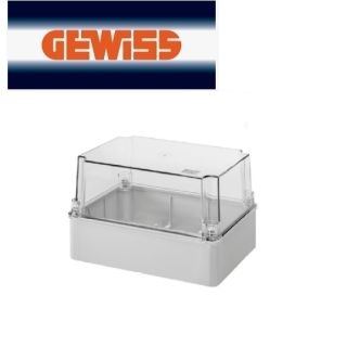 CASSETTA DERIVAZIONE COPERCHIO TRASPARENTE GEWISS 240X190X160 GW44438