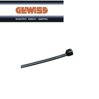 FASCETTA GEWISS PER CABLAGGIO 7,6X380mm GW52261 100 PEZZI NERO.