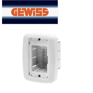 CASSETTA CON CORNICE INCASSO PRESE IP55 GEWISS GW66498