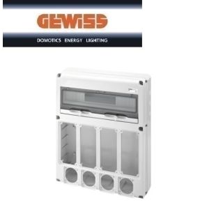 QUADRO PARETE GEWISS Q-DIN 20 MODULI 4+4 FLANGE GW68015N