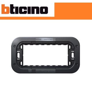 SUPPORTO 4 POSTI BTICINO LIVING AXOLUTE AIR H4704W FISSAGGIO VITI.