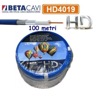 HD4019 CAVO 100 metri COASSIALE 75OHM LSZH BLU CPR UE 305/11 CL. Eca