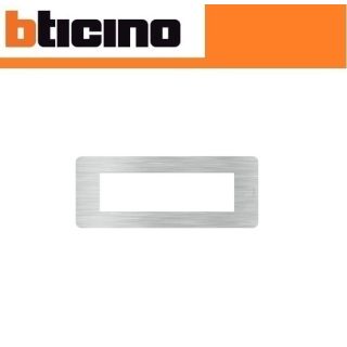 PLACCA 7 POSTI ALUMINIUM BTICINO MATIX GO JA4807EA