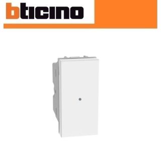 PULSANTE ASSIALE ILLUMINABILE 10A JW4055 BIANCO MATIX GO BTICINO