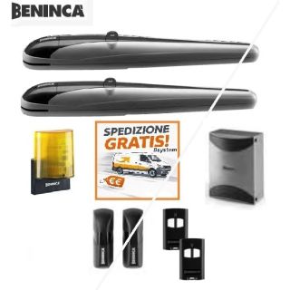 KIT BENINCA CANCELLI ANTE BATTENTI 24Vdc 3METRI INTENSIVO KBOB3024EDK