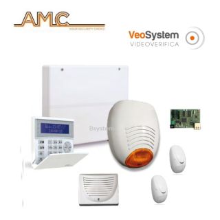 ANTIFURTO AMC CENTRALE X824V LAN IP1 K-LCD BLUE SR136 PZ2 DT