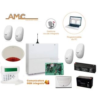 AMC C24GSM PLUS K-LCD VOICE ISIDE140 PZ2 SMILE19P BATTERIA 12V 7Ah 12V 2Ah