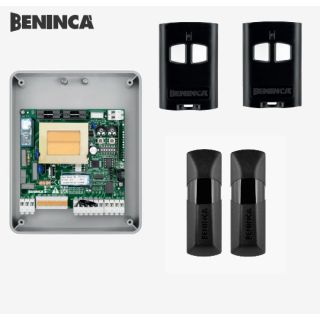 CENTRALE 1 MOTORE 230 V +2 TOGO2A TELECOMANDO + PUPILLA BENINCA