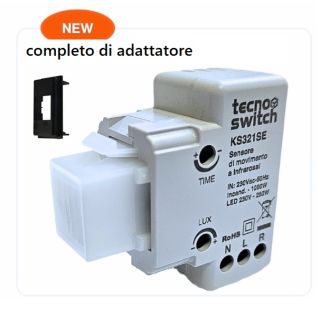 SENSORE comp.SYSTEM PRESENZA IR MOVIMENTO INFRAROSSI GEWISS NERO