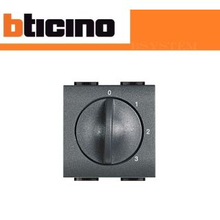 SELETTORE COMMUTATORE ROTATIVO BTICINO LIVING INTERNATIONAL L4016 ANTRACITE