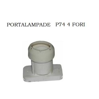 PORTALAMPADE 4 FORI E14 COMPLETO DI GUARNIZIONE PVC