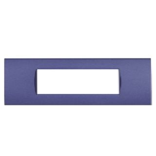 PLACCA 7 POSTI PVC COMPATIBILE BITICINO LIVING BLU NAVY