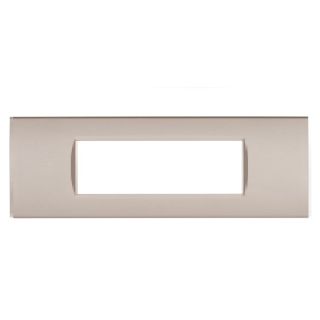 PLACCA 7 POSTI PVC COMPATIBILE BITICINO LIVING ORO SCURO