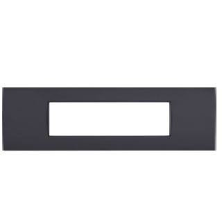 PLACCA 7 POSTI PVC COMPATIBILE BITICINO LIVING NERO