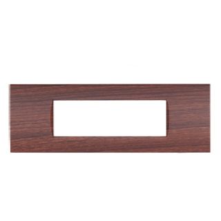 PLACCA 7 POSTI PVC COMPATIBILE BITICINO LIVING LEGNO
