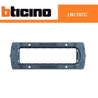 SUPPORTO 7 POSTI PER PLACCHE AIR BTICINO LIVING LIGHT LN4707C