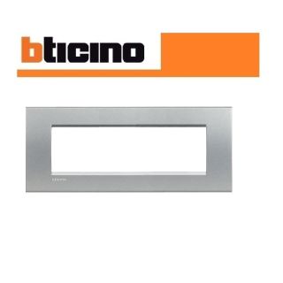 PLACCA 7 POSTI PVC BTICINO LIVING LIGHT LNA4807TE TECH