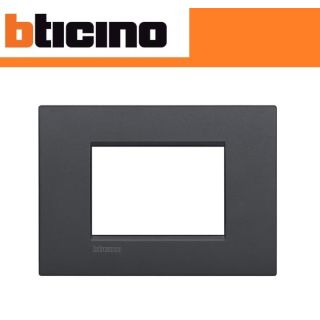 PLACCA AIR 3 POSTI BTICINO LIVING LIGHT LNC4803AR ANTRACITE