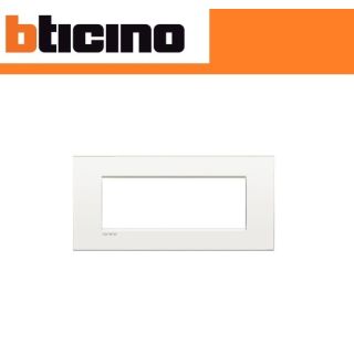 PLACCA BTICINO AIR 7 POSTI LIVING LIGHT LNC4807BN BIANCO