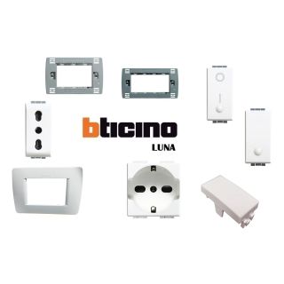 COMANDI PRESE SUPPORTI SCHUKO BTICINO LUNA PLACCA