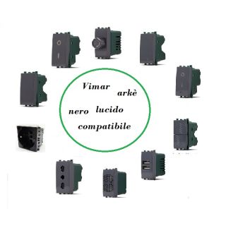 COMANDI E SUPPORTI COMPATIBILI VIMAR ARKè NERO LUCIDO
