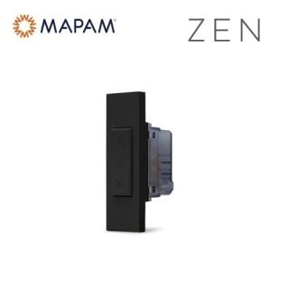 zen COMMUTATORE INTERBLOCCATO MAPAM NERO N222N