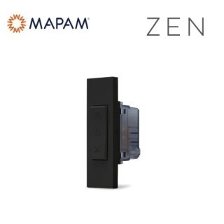 zen DOPPIO PULSANTE INTERBLOCCATO MAPAM NERO N230N