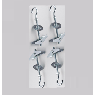4 pezzi ANCORINA FARFALLA OCCHIOLO APERTO DIM 14mm M3,16 AKIFIX
