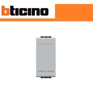 PULSANTE BTICINO MORSETTO AUTOMATICO BTICINO LIVING TECH NT4005A GRIGIO.