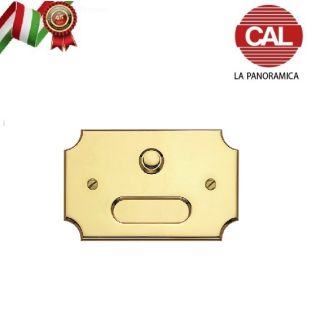 CAMPANELLO CAL IN OTTONE LUCIDO 80X125mm P611