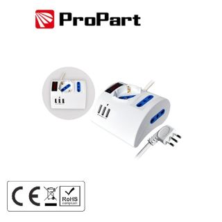 CIABATTA MULTIPRESA DA SCRIVANIA USB INTERRUTTORE PRESE SPINA