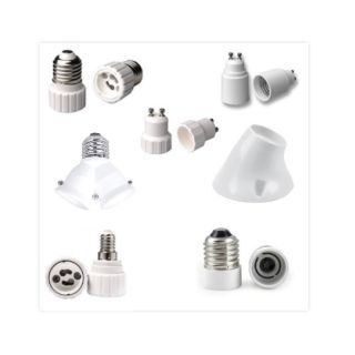 CONVERTITORE LAMPADA GU10 E27 E14 ADATTATORE ILLUMINAZIONE LAMPADINE